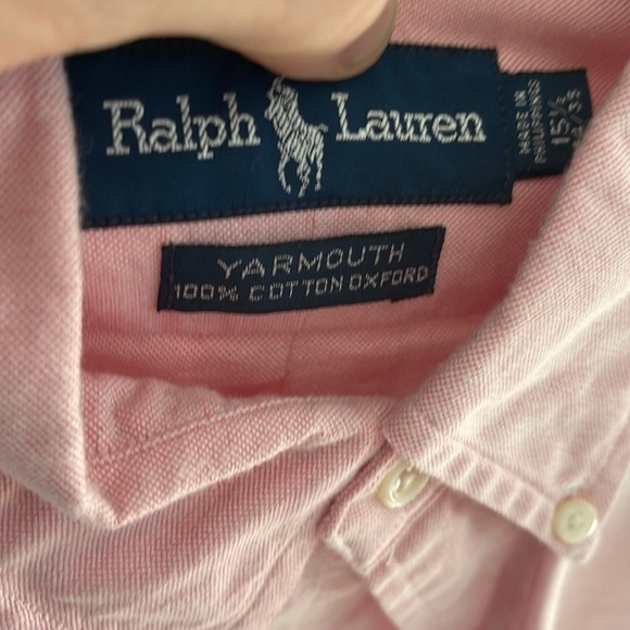 Ralph Lauren Pink Dress Shirt 15.5 34/35 - Picture 2 of 4